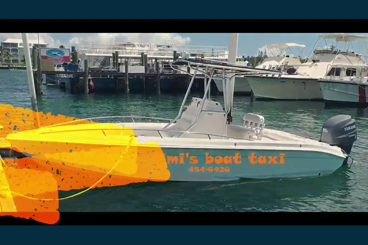 Jimi’s Boat Taxi at Bayshore Marina in Nassau